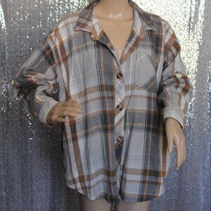 Shacket Flannel by Maurices XL